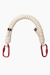 Beige Curly Chain Carabiner