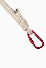 Beige Curly Chain Carabiner