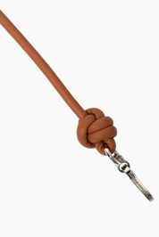 Brown Knotted Leather Chain