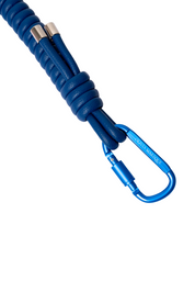 Blue Curly Chain Carabiner