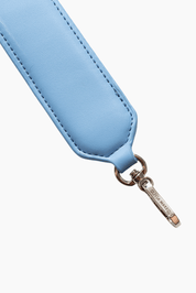 Light Blue Leather Chain 95cm