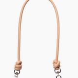 Beige Knotted Leather Chain