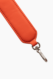 Orange Leather Chain 95cm