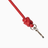 Red Knotted Leather Chain