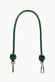 Dark Green Knotted Leather Chain