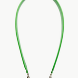 Green Leather Chain 95cm