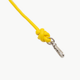 Yellow Knotted Leather Chain 80cm