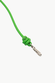 Green Knotted Leather Chain 80cm