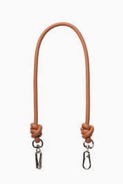 Brown Knotted Leather Chain