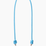 Light Blue Knotted Leather Chain 80cm
